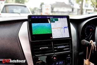 Yaris Ativ จอแอนดรอย Alpha coustic Q11 007