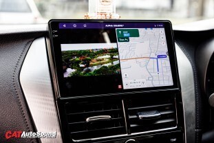 Yaris Ativ จอแอนดรอย Alpha coustic Q11 010