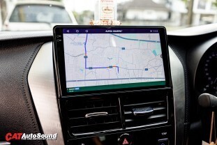 Yaris Ativ จอแอนดรอย Alpha coustic Q11 017