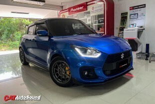 SUZUKI SWIFI 2018 อัพเกรดลำโพงคู่หน้า ALPINE + แดมป์ 4 ประตู่ 003
