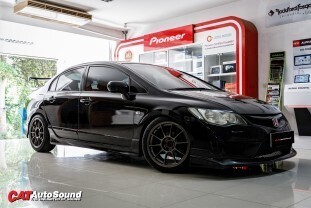 HONDA CIVIC FD ALPINE iLX-F507E+ชุดลำโพงALPINE 003