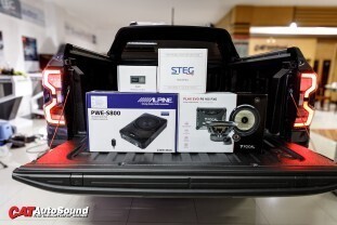 Ford Ranger Stormtrak 2024+ FOCAL + BASSBOX ALPINE + DSP-AMP STEG 019