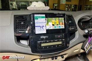 FORTUNER 2011-2015 ติดตั้งจอKANZEN พร้อมชุดลำโพงRainbow หน้า-หลัง 020